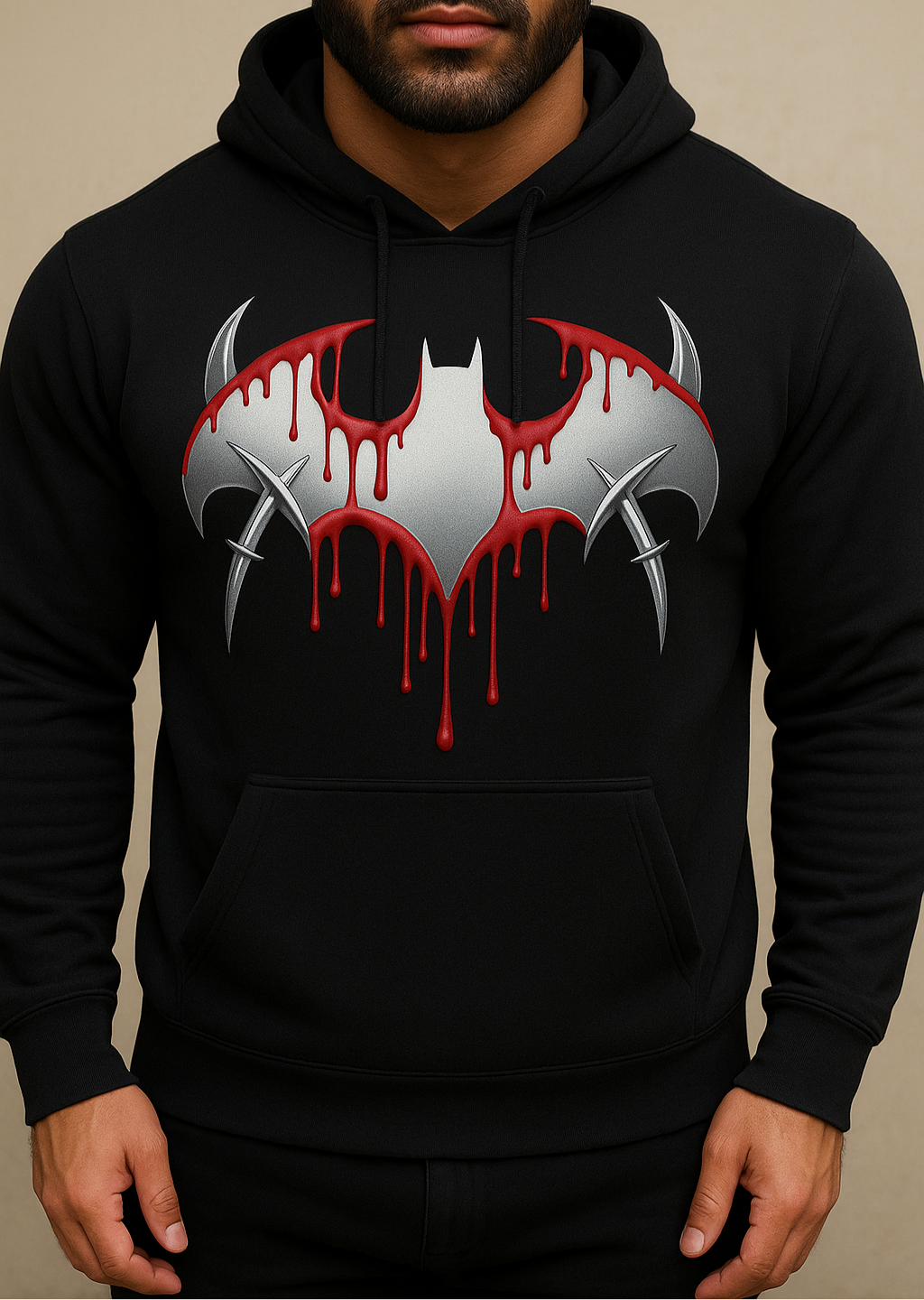 BLOODY BATMAN HOODIE 🔥  (695 rs per piece M.O.Q 6 piece)
