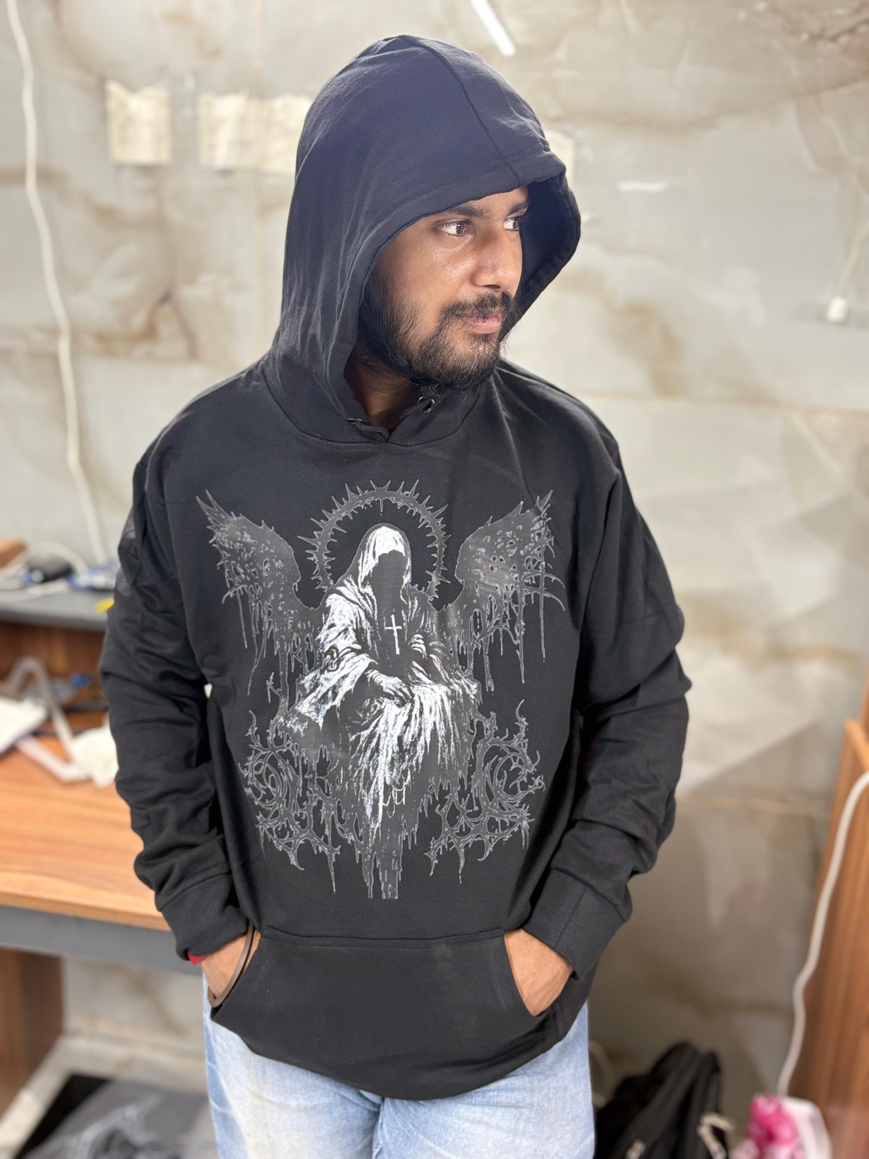 GOTHIC EXTREME HOODIE 🔥   (695 rs per piece M.O.Q 6 piece)