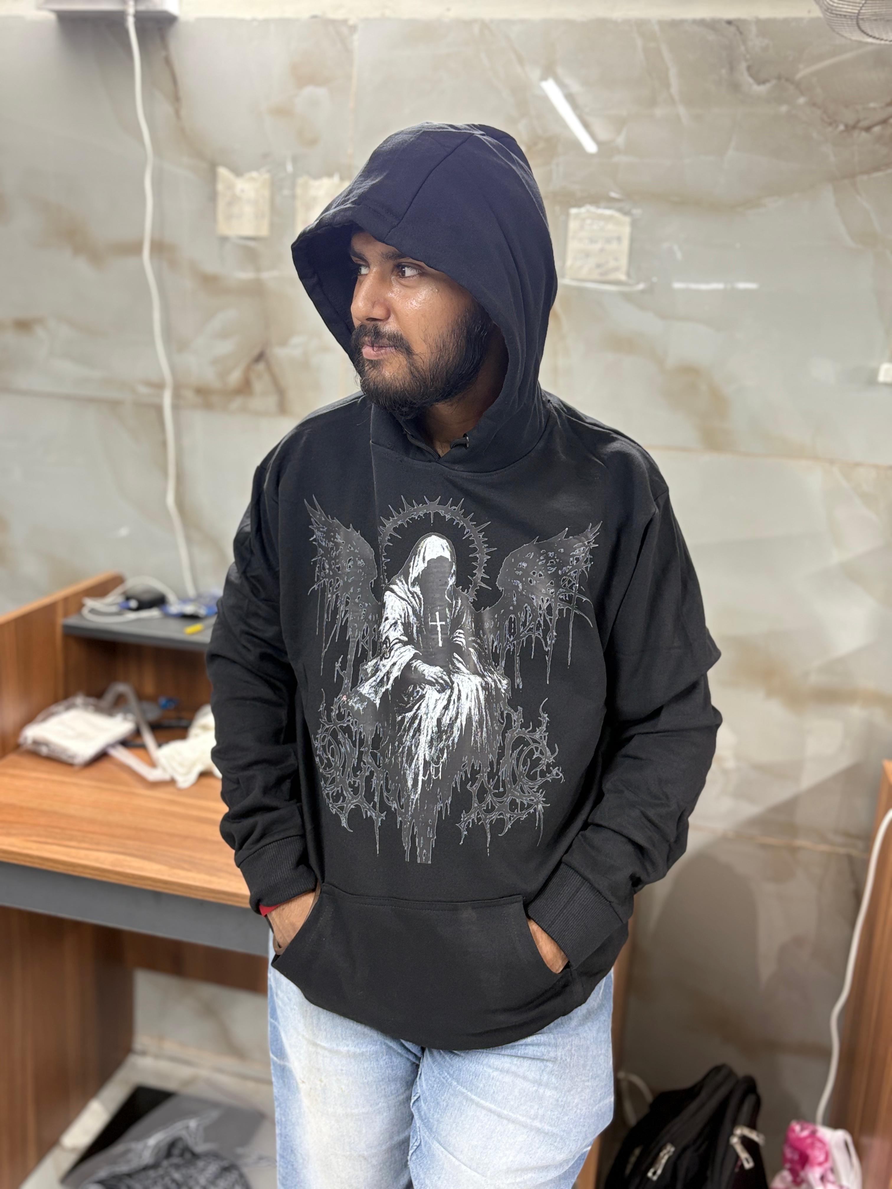 GOTHIC EXTREME HOODIE 🔥   (695 rs per piece M.O.Q 6 piece)