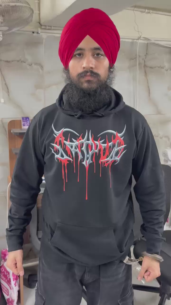 BLOODY HOODIE 🔥  (695 rs per piece M.O.Q 6 pieces)